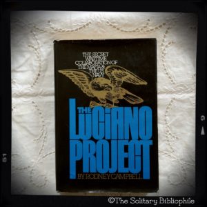 Photo of a book for sale titled The Luciano Project: The Secret Wartime Collaboration of the Mafia and the U.S. Navy